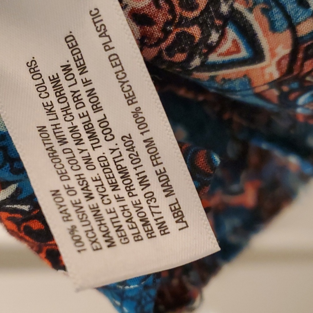 Mini Jumpsuit, Floral, Strapy, Pockets, Multicolor Blue, Medium, Xhilaration - Picture 5 of 8